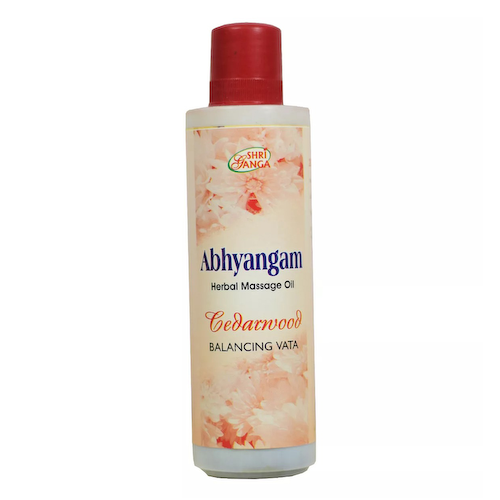 Массажное масло c Кедровым деревом (200 мл), Abhyangam Cedarwood Massage Oil, произв. Shri Ganga Pharmacy #1