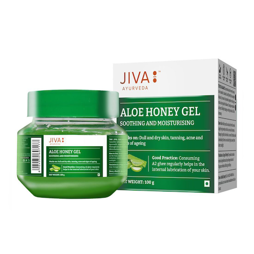 Гель для лица с Алоэ и Медом (100 г), Aloe Honey Gel, произв. Jiva #1