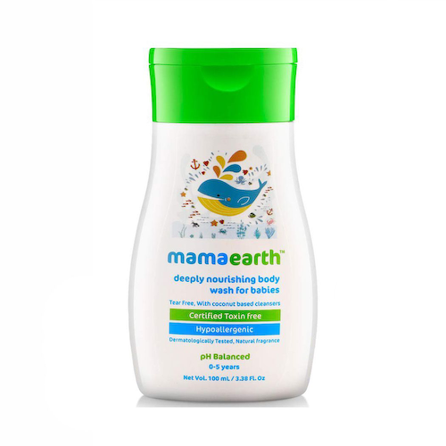 Детский гель для душа: для глубокого питания кожи (100 мл), Deeply Nourishing Wash for Babies, произв. Mamaearth #1