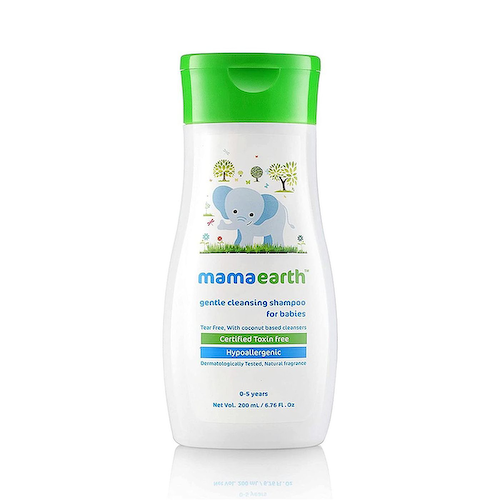 Детский нежный шампунь (200 мл), Gentle Cleansing Shampoo for Babies, произв. Mamaearth #1