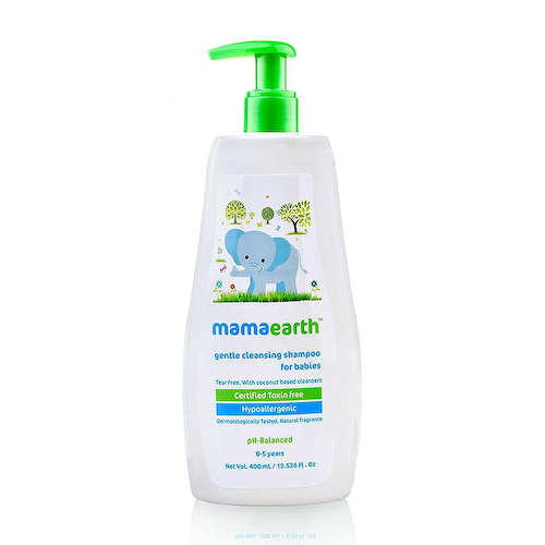 Детский нежный шампунь (400 мл), Gentle Cleansing Shampoo for Babies, произв. Mamaearth #1
