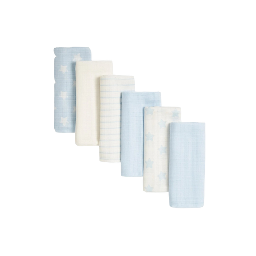 Набор муслиновых салфеток (6 шт), Muslin Cloths Set, произв. Mothercare #1
