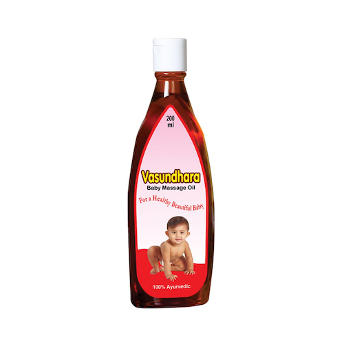 Васундхара: детское массажное масло (200 мл), Vasundhara Baby Massage Oil, произв. Pitambari #1