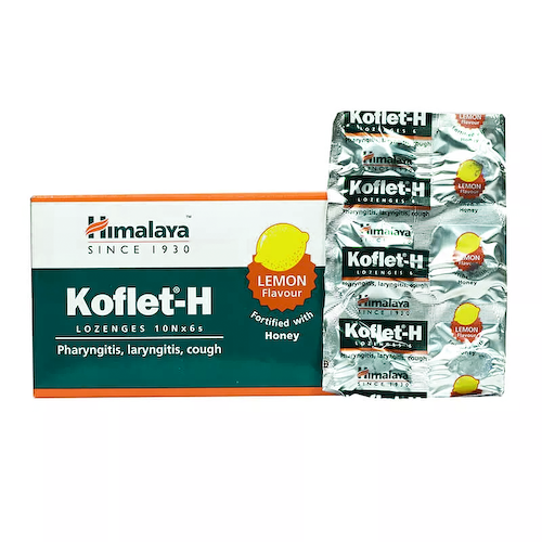Кофлет-H (60 шт), Koflet-H Lemon and Honey, произв. Himalaya #1