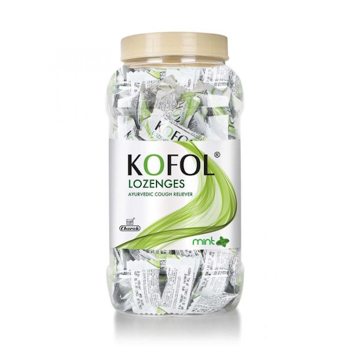 Кофол (200 шт), Kofol Lozenges Jar (Mint), произв. Charak #1