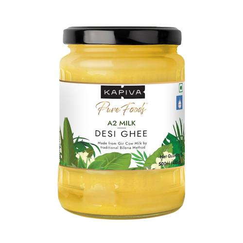 Масло Гхи из молока А2 (500 мл), A2 Milk Desi Ghee, произв. Kapiva #1