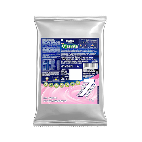 Оджасвита со вкусом Клубники (1 кг), Ojasvita Slurpy Strawberry, произв. Sri Sri Tattva #1