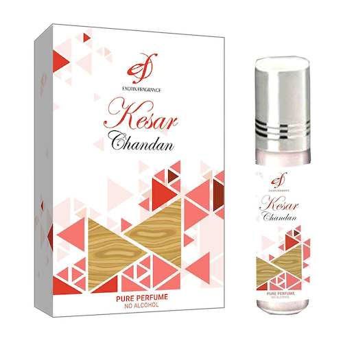 Масляные духи Шафран + Сандал (6 мл), Kesar Chandan Pure Perfume, произв. The RUPAWAT Perfumery House #1