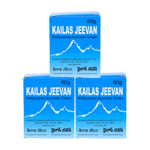 Набор универсальный Кайлаш Дживан (3 х 60 г), Kailas Jeevan Set, произв. Ayurved Sumshodhanalaya #1