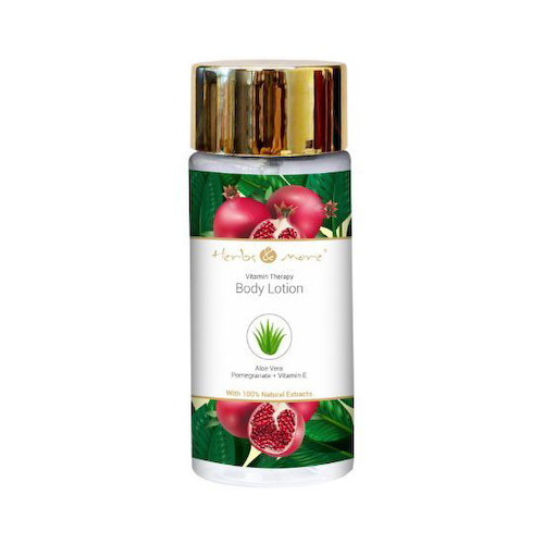 Лосьон для тела с Алоэ вера, Гранатом и Витамином Е (100 мл), Body Lotion Aloe Vera Pomegranate Vitamin E, произв. Herbs &amp; More #1