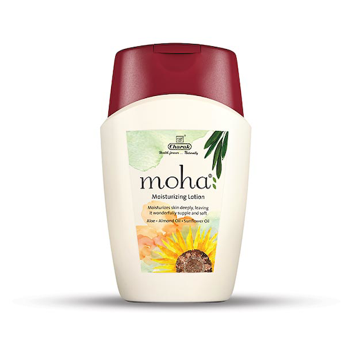 Моха: увлажняющий лосьон для тела с Алоэ и Миндалём (200 мл), Moha Moisturizing Lotion, произв. Charak #1