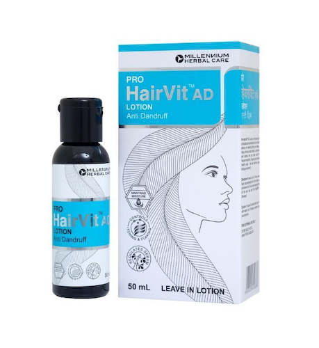 Про Хэйрвит: лосьон для волос против перхоти (50 мл), Pro Hairvit Anti Dandruff Lotion, произв. Millennium #1