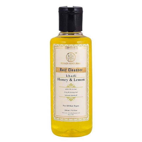 Натуральный шампунь с Мёдом и Лимоном: против перхоти (210 мл), Honey &amp; Lemon Herbal Hair Cleanser, произв. Khadi Natural #1