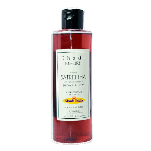 Натуральный шампунь Сатритха (210 мл), Satritha Herbal Hair Cleanser, произв. Khadi Mauri #1
