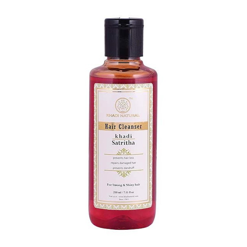 Натуральный шампунь Сатритха: для питания и увлажнения волос (210 мл), Herbal Hair Cleanser Satritha, произв. Khadi Natural #1