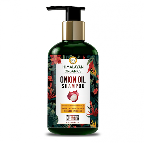 Шампунь для волос с Луковым маслом: для роста волос (300 мл), Onion Oil Shampoo, произв. Himalayan Organics #1