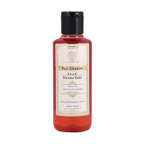 Шампунь с Базиликом: для увлажнения и питания волос (210 мл), Henna Tulsi Hair Cleanser, произв. Khadi Natural #1