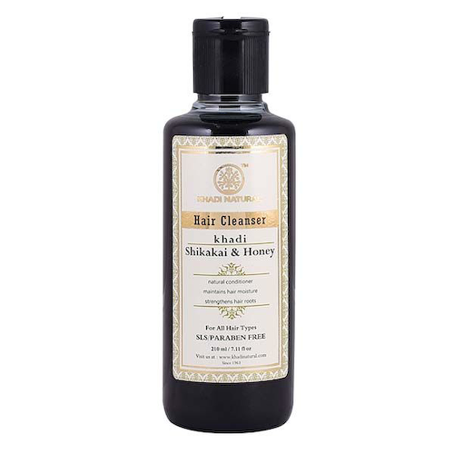 Шампунь Шикакай и Мёд: для укрепления волос (210 мл), Hair Cleanser Shikakai And Honey, произв. Khadi Natural #1
