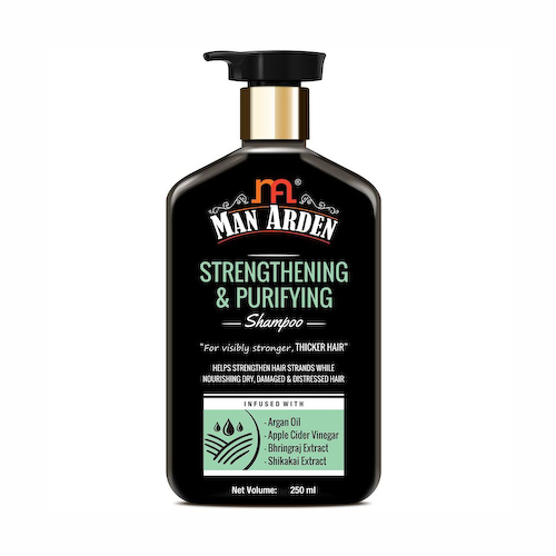Укрепляющий и очищающий шампунь (250 мл), Strengthening &amp; Purifying Shampoo, произв. Man Arden #1