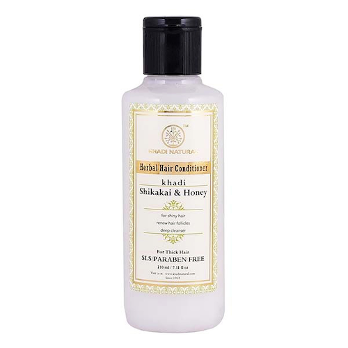 Натуральный кондиционер для волос с Шикакай и Мёдом (210 мл), Herbal Hair Conditioner Shikakai &amp; Honey, произв. Khadi Natural #1