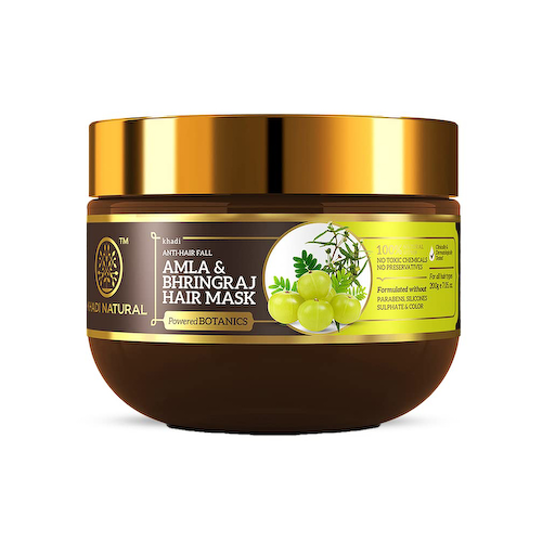 Маска для волос с Амлой и Брингараджем (200 г), Amla &amp; Bhringraj Hair Mask, произв. Khadi Natural #1