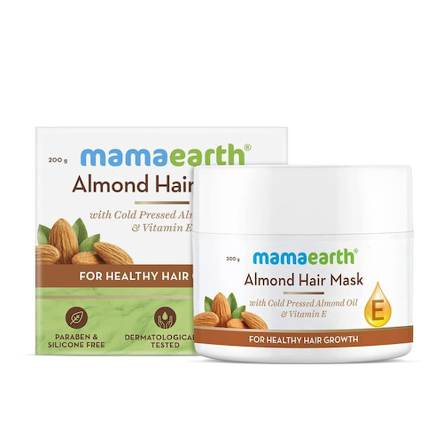 Маска с Миндалем: для роста волос (200 г), Almond Hair Mask for Healthy Hair Growth, произв. Mamaearth #1