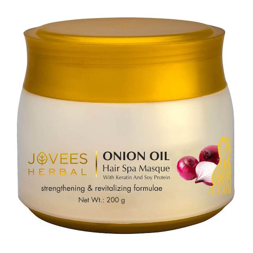 Спа-маска для волос с Луковым маслом (200 мл), Onion Oil Hair Spa Masque, произв. Jovees #1