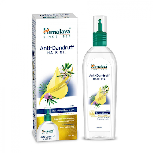 Масло для волос против перхоти с Чайным деревом и Розмарином (200 мл), Anti-Dandruff Hair Oil with Tea Tree &amp; Rosemary, произв. Himalaya #1