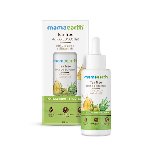 Средство для усиления роста волос с Чайным деревом (30 мл), Tea Tree Hair Oil Booster, произв. Mamaearth #1