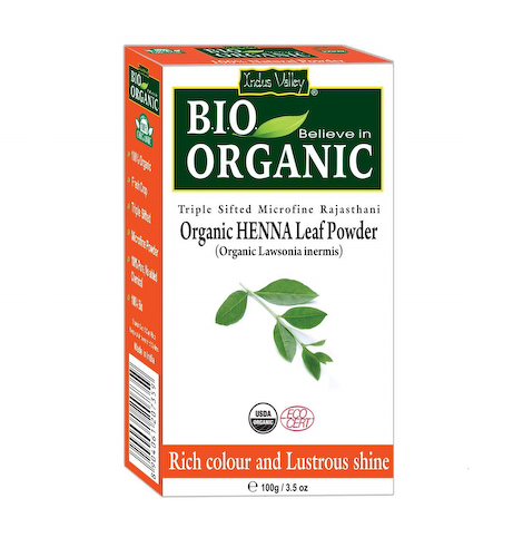 Хна для волос: красная (100 г), Organic Red Henna Leaf Powder, произв. Indus Valley #1
