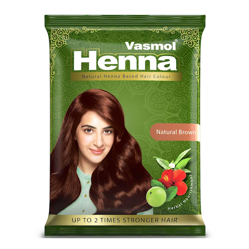 Хна: цвет Натуральный коричневый (15 г), Henna Natural Brown, произв. Vasmol #1