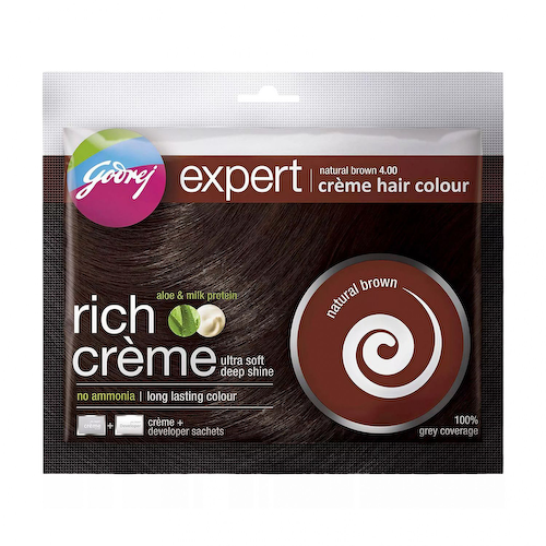 Крем-краска для волос, натуральный коричневый (40 г), Expert Creme Hair Colour Natural Brown, произв. Godrej #1
