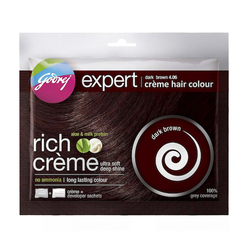 Крем-краска для волос, темно-коричневый (40 г), Expert Creme Hair Colour Dark Brown, произв. Godrej #1