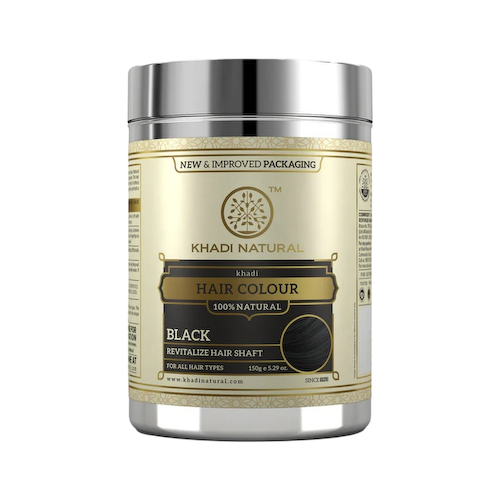 Натуральная краска для волос Черная (150 г), Herbal Hair Colour Black, произв. Khadi Natural #1