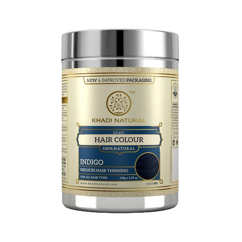 Натуральная краска для волос Индиго (150 г), Herbal Hair Colour Indigo, произв. Khadi Natural #1