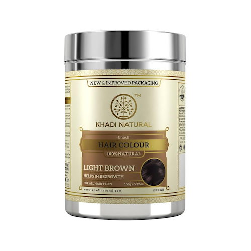 Натуральная краска для волос Светло-коричневая (150 г), Herbal Hair Colour Light Brown, произв. Khadi Natural #1