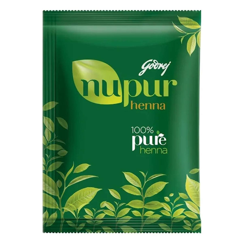 Нупур: лечебная хна для волос 9 трав (150 г), Nupur Henna Goodness of 9 Herbs, произв. Godrej #1