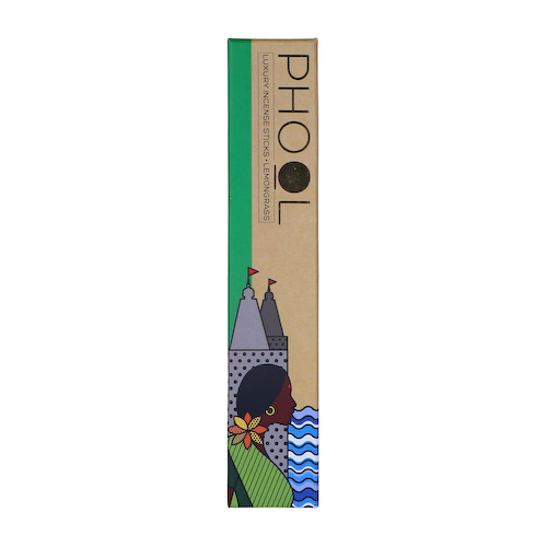 Ароматические палочки Лемонграсс (40 шт), Natural Incense Sticks Lemongrass, произв. Phool #1