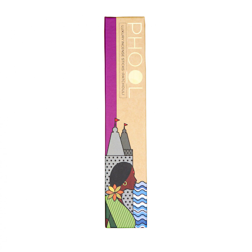 Ароматические палочки Пачули (40 шт), Natural Incense Sticks Patchouli, произв. Phool #1