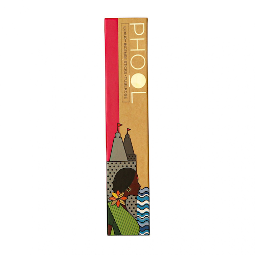 Ароматические палочки Тубероза (40 шт), Natural Incense Sticks Tuberose, произв. Phool #1