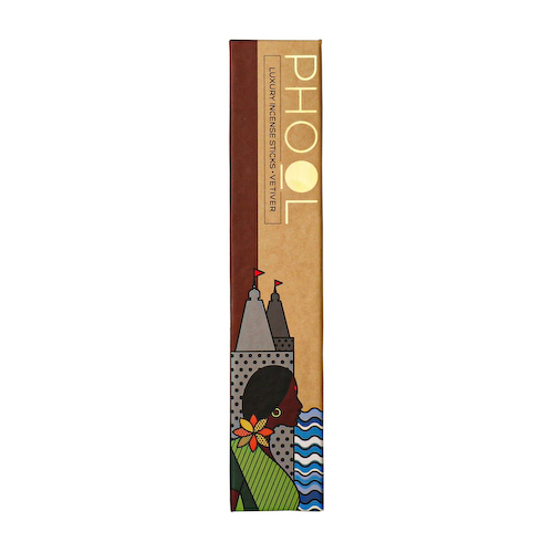 Ароматические палочки Ветивер (40 шт), Natural Incense Sticks Vetiver, произв. Phool #1