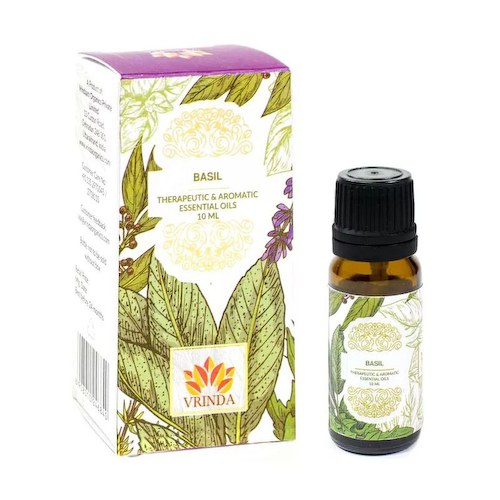 Эфирное масло Базилика (10 мл), Basil Essential Oil, произв. Vrindaam #1