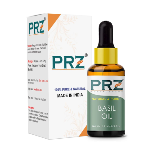 Эфирное масло Базилика (15 мл), Basil Essential Oil, произв. PRZ Herbals Care #1