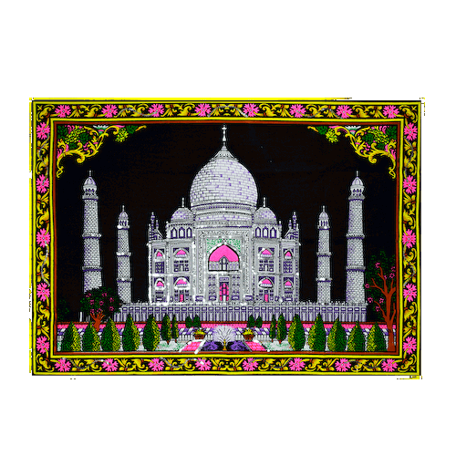 Гобелен настенный из хлопка Тадж-Махал (108 см x 77 см), Wall Hanging Cotton Taj Mahal #1
