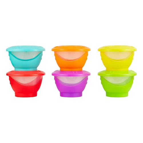 Набор разноцветных контейнеров (6 шт), Easy Pop Freezer Pots Multicolor Set, произв. Mothercare #1