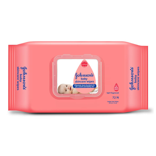 Детские салфетки для ухода за кожей (72 шт), Baby Skincare Wipes, произв. Johnson’s Baby #1