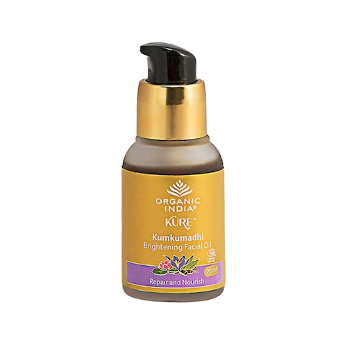 Кумкумади: масло для осветления кожи лица (25 мл), Kumkumadhi Brightening Facial Oil, произв. Organic India #1