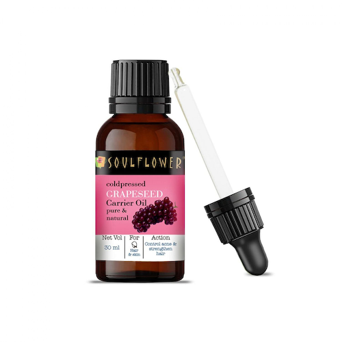 Масло Виноградной косточки холодного отжима (30 мл), Cold Pressed Grapeseed Oil, произв. Soulflower #1