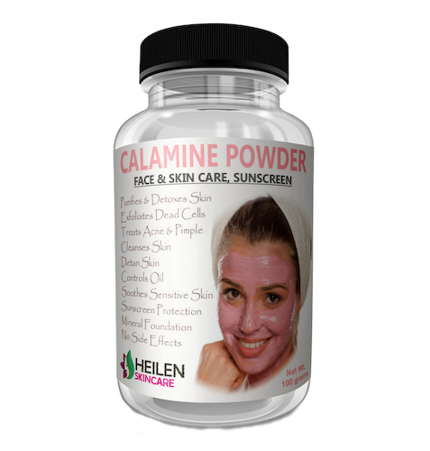 Каламин: порошковая маска против воспалений (100 г), Calamine Powder Face &amp; Skin Care, Sunscreen, произв. Heilen Biopharm #1
