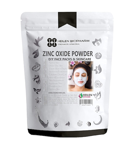 Оксид Цинка: порошковая маска для лица (100 г), Zinc Oxide Powder, произв. Heilen Biopharm #1